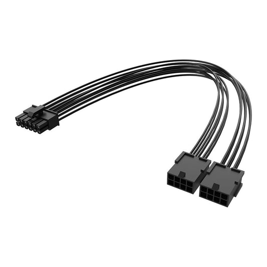 Akasa AK-CBPW27-30BK PCIe 12-Pin to Dual 8-Pin Adapter Cable, 30cm length