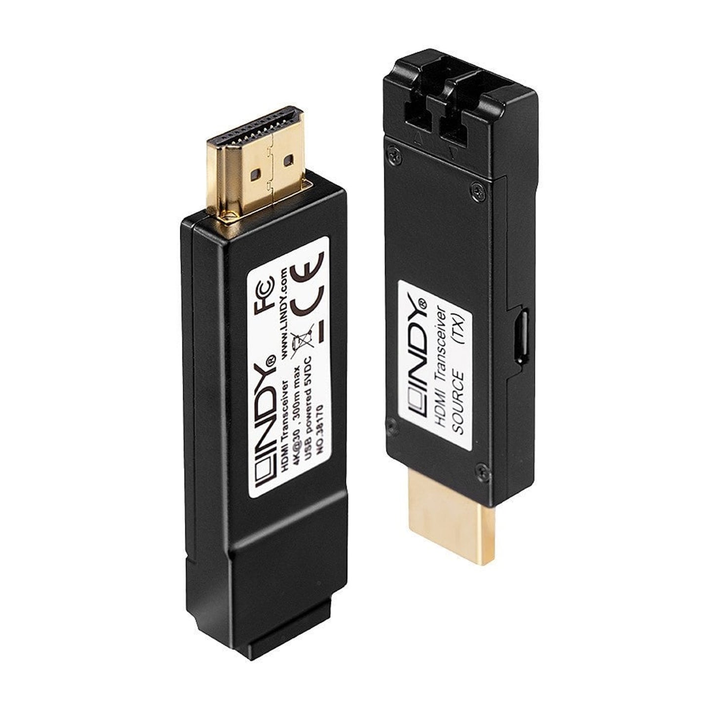 LINDY 38170 300m Fibre Optic HDMI 4K30 Extender, 10.2 Gbps Total Bandwidth over Single 2-core Fibre Optic Cable Link, Supports lossless audio formats including Dolby TrueHD and DTS-HD, 2 year warranty