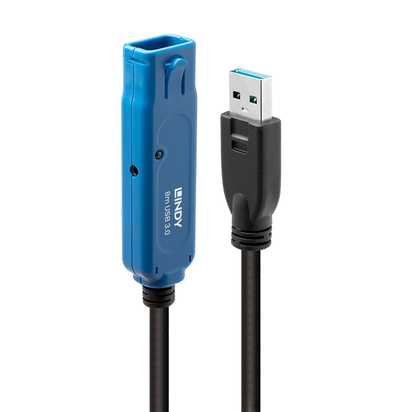 LINDY 43158 8m USB 3.0 Active Extension Pro, Supports the Full USB 3.0 SuperSpeed bandwidth for speeds of 5Gbps, Easy to use, Connects to the device's existing USB cable (2m maximum), 2 Year Warranty