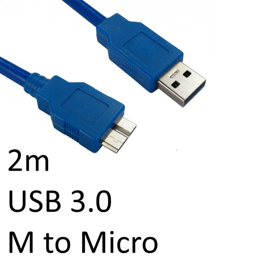 USB 3.0 A (M) to USB 3.0 Micro B (M) 2m Blue OEM Data Cable