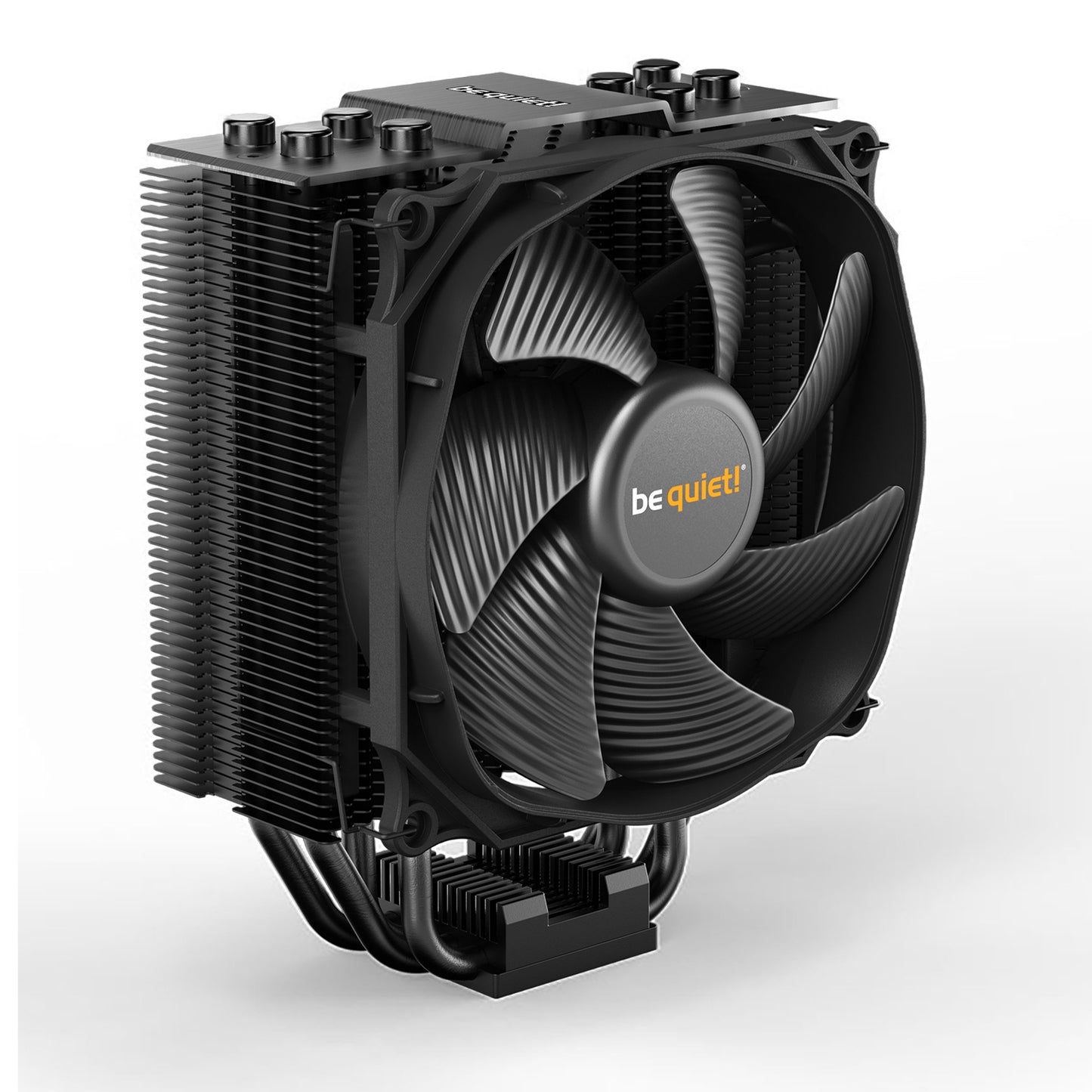 be quiet! Dark Rock Slim Fan CPU Cooler, Universal Socket, Silent Wings 3 120mm PWM Black Cooling Fan, 1500RPM, 4 Heat Pipes, 180W TDP, Compact Construction to Stop Blocking Memory Slots, Intel LGA 1700 & AMD AM5 Compatible