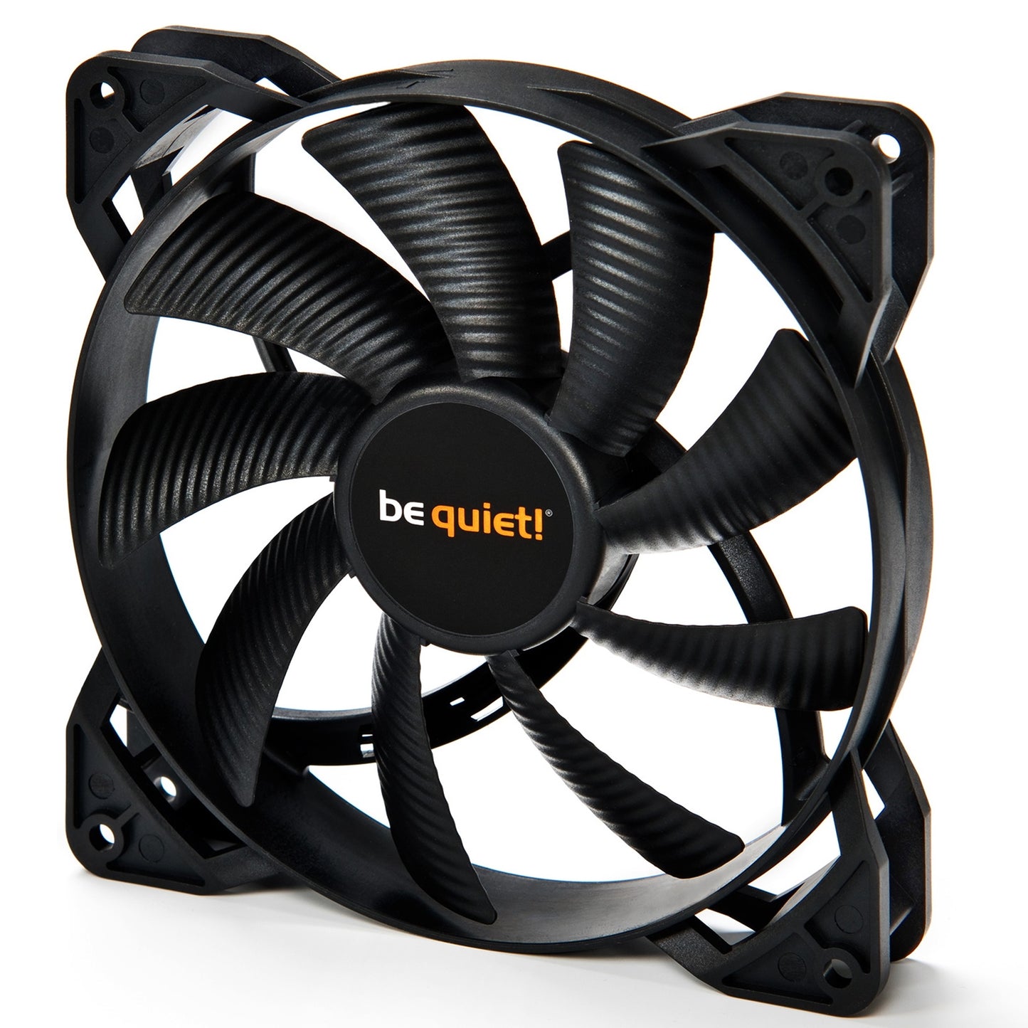 be quiet! Pure Wings 2 High Speed Black Fan, 120mm, 2000RPM, 4-Pin PWM Fan Connector, Black Frame, Black Blades, 9 Airflow-Optimized Fan Blades That Reduce Noise Generating Turbulence