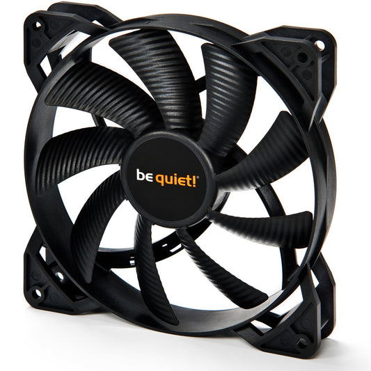 be quiet! Pure Wings 2 High Speed Black Fan, 140mm, 1600RPM, 4-Pin PWM Fan Connector, Black Frame, Black Blades, 9 Airflow-Optimized Fan Blades That Reduce Noise Generating Turbulence