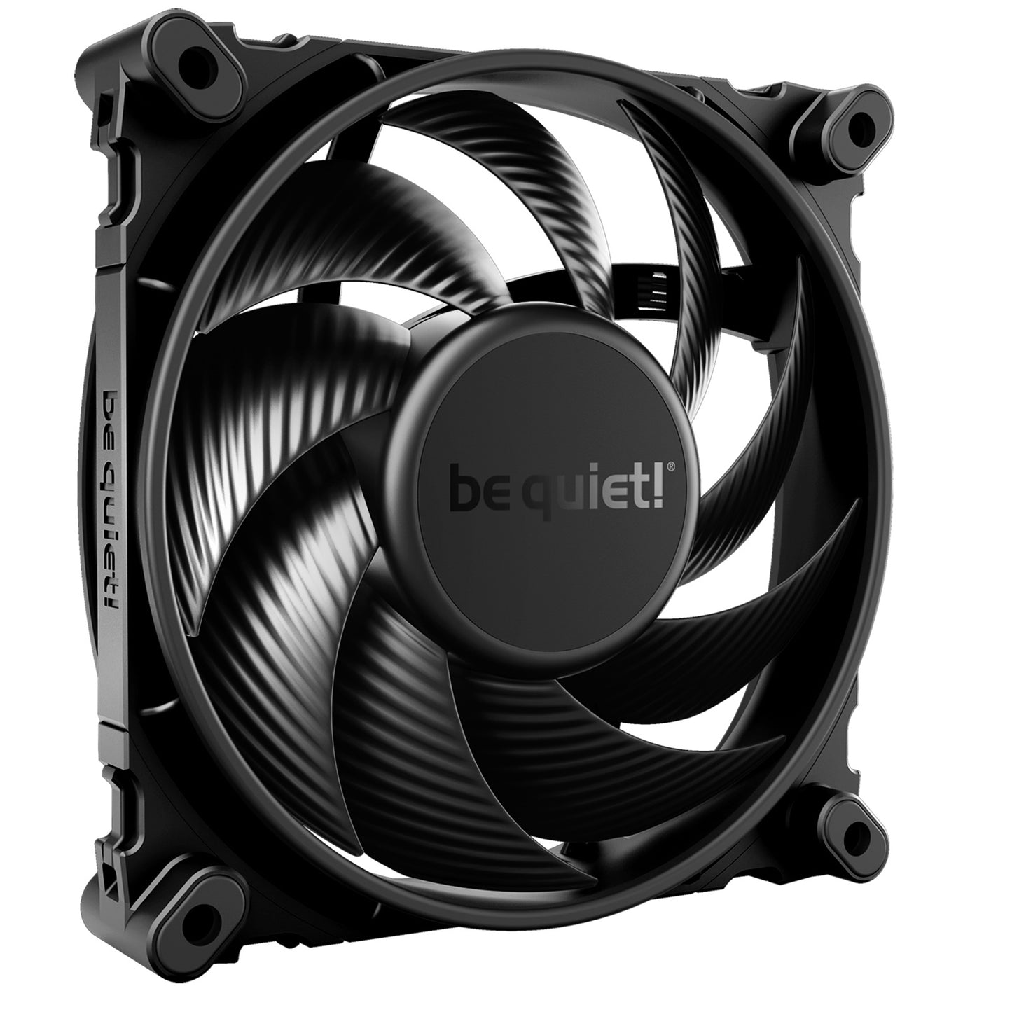 be quiet! Silent Wings 4 PWM High Speed Black Fan, 120mm, 2500RPM, 4-Pin PWM Fan Connector, Black Frame, Black Blades, Optimized Fan Blades for High End Performance, 2 Mounting Options