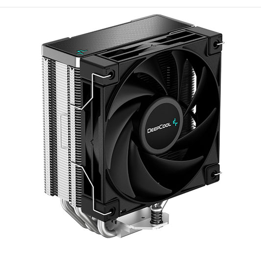 DeepCool AK400 Fan CPU Cooler, Universal Socket, High Performance 120mm Silent Hydro Bearing PWM Black Fan, 1850RPM, 4 Heat Pipes, Unique Matrix Fin Design, Black Version, Intel LGA 1700 Bracket Included