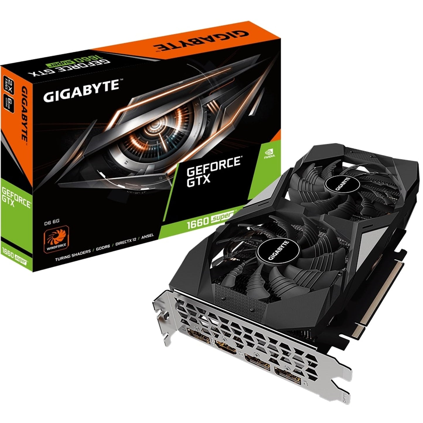 Gigabyte GeForce GTX 1660 Super GDDR6 D6 6GB Dual Fan Graphics Card