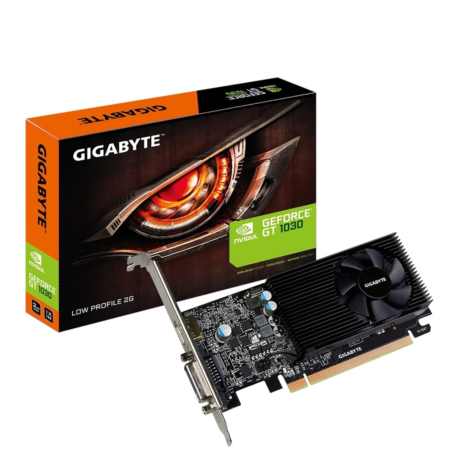 Gigabyte Nvidia GeForce GT 1030 2GB DDR5 Low Profile Single Fan Graphics Card