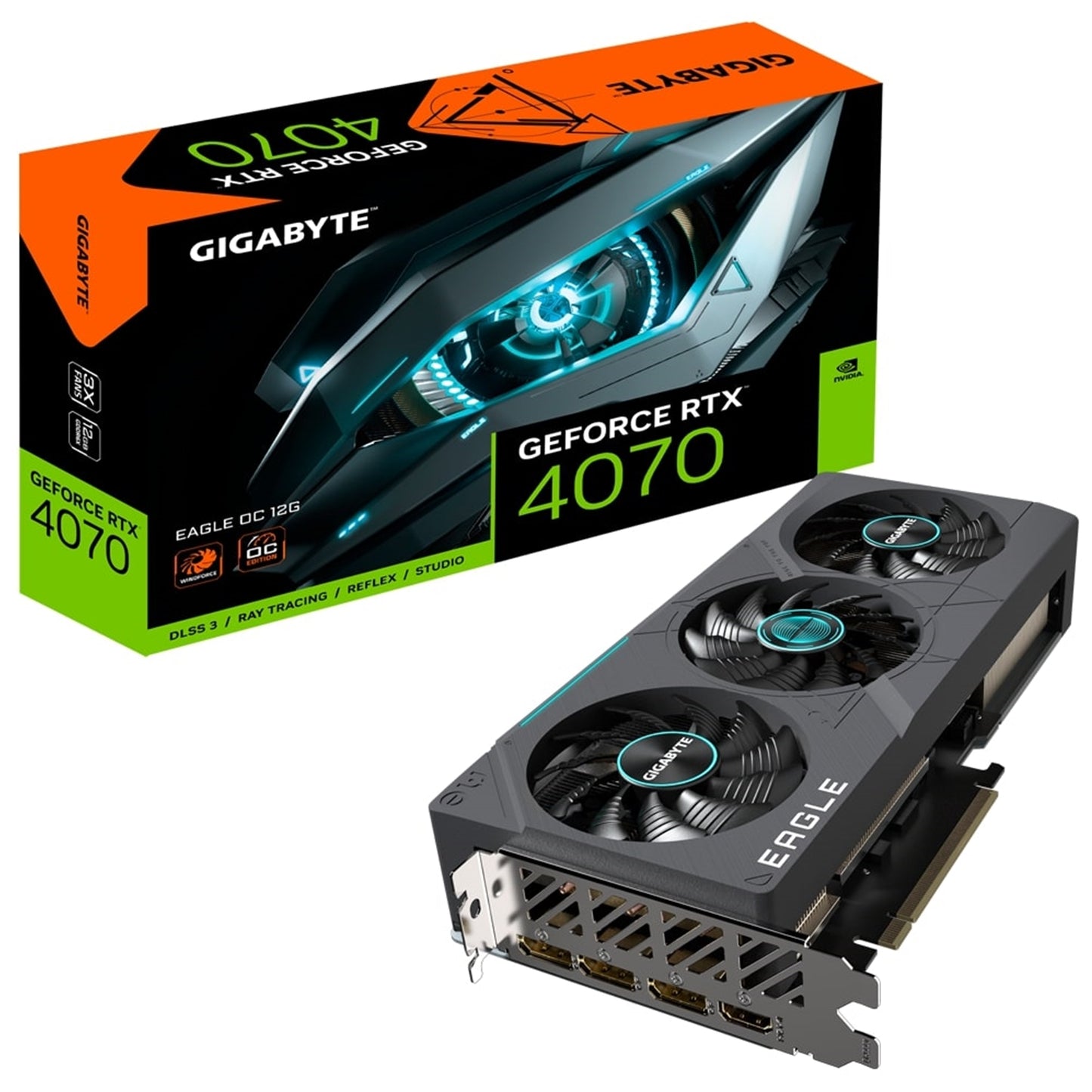 Gigabyte Nvidia GeForce RTX 4070 EAGLE OC 12GB Graphics Card