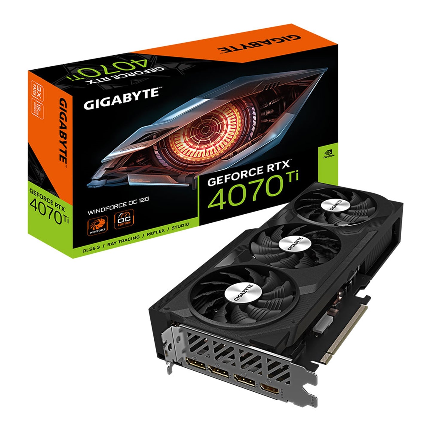 Gigabyte Nvidia GeForce RTX 4070Ti WINDFORCE OC 12GB Graphics Card