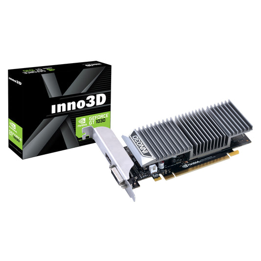 Inno3D Nvidia GeForce GT 1030 2GB GDDR5 Low Profile DVI/HDMI Fanless Graphics Card