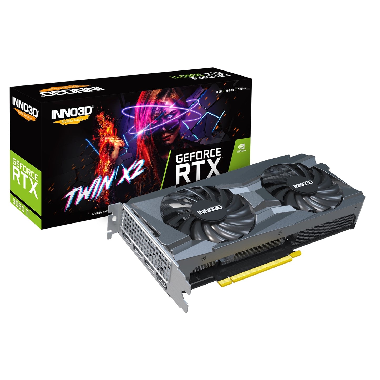 Inno3D Nvidia GeForce RTX 3060 Ti Twin X2 LHR Dual Fan Graphics Card