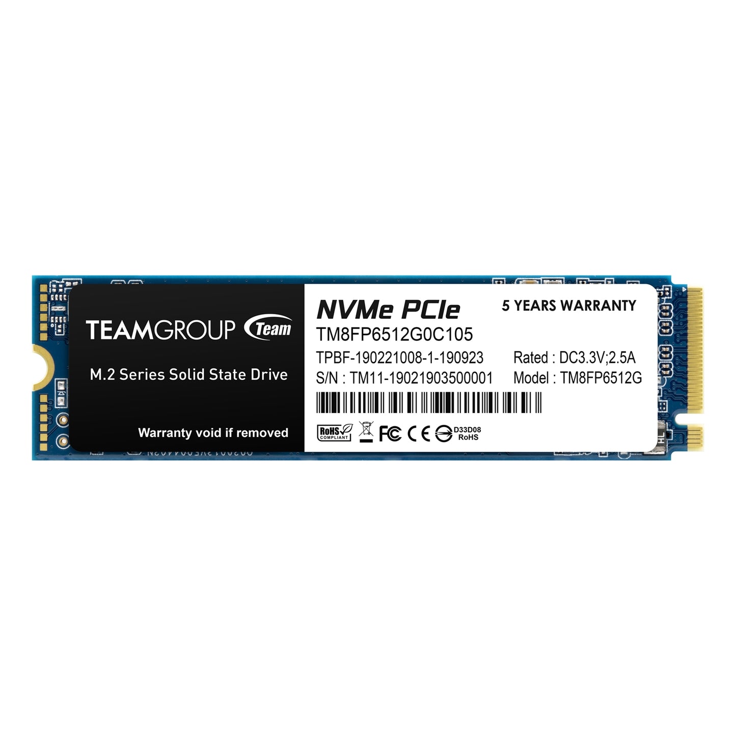 Team MP33 512GB M.2 PCIE NVMe SSD