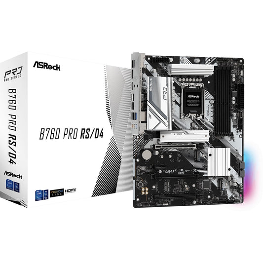 ASRock B760 Pro RS/D4 ATX Form Factor HDMI USB 3.2 Gen1 Motherboard