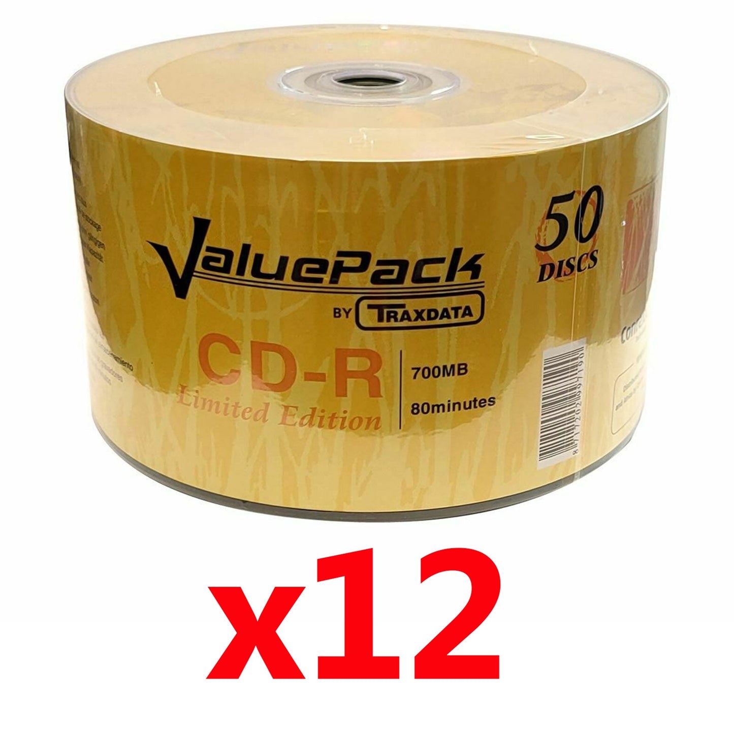 Ritek Traxdata CD-R 52X 600PK (12 x 50) Logo