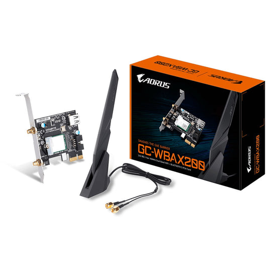 Gigabyte GC-WBAX200 Intel WiFi 6 AX200 2400Mbps Bluetooth 5.1 Wireless PCI-Express Card