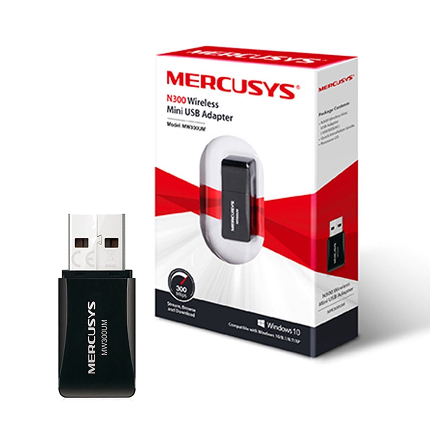 Mercusys MW300UM N300 Wireless Mini USB Adapter