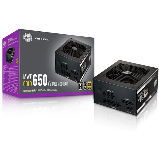 Cooler Master MWE Gold V2 650W 120mm HDB Fan 80 PLUS Gold Fully Modular PSU