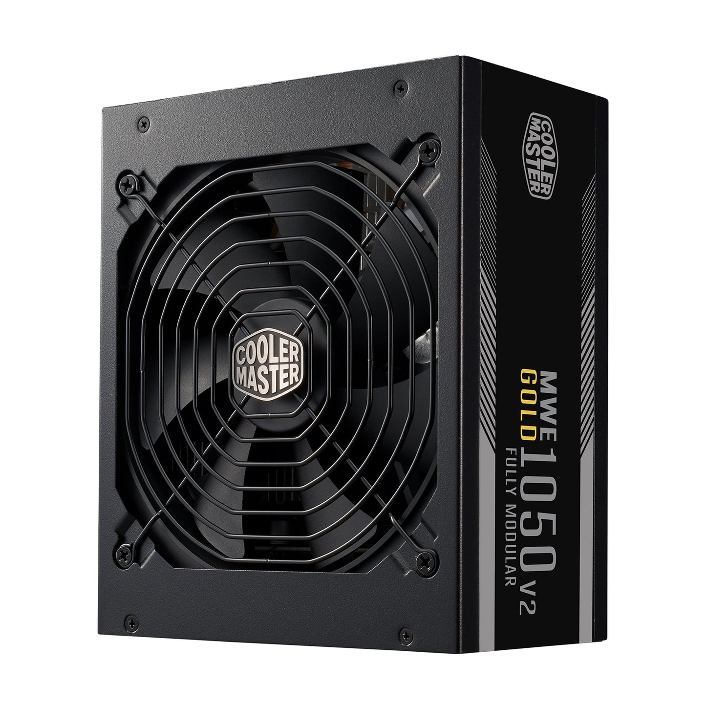 Cooler Master MWE Gold 1050 V2 ATX 3.0 1050W PSU, 140mm Silent Fan with Smart Thermal Controlling Feature, 80 PLUS Gold, Fully Modular, UK Plug, Flat Black Cables, ATX 3.0 Ready with PCI-E 5.0 12VHPWR Connector