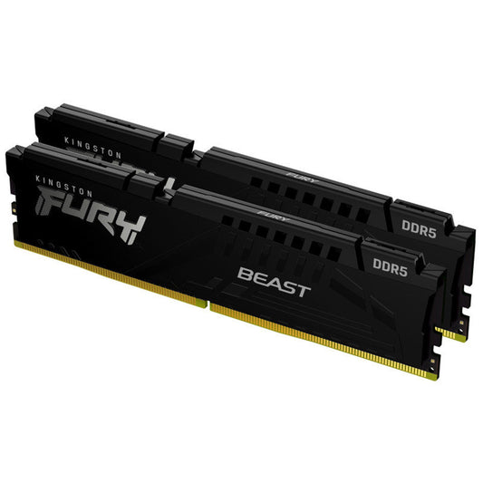 Kingston FURY Beast KF548C38BBK2-32 Gaming System Memory, DDR5, 4800MHz, 2 x 16Gb, Black Heatsink, 288 Pin, 1.1v, CL38