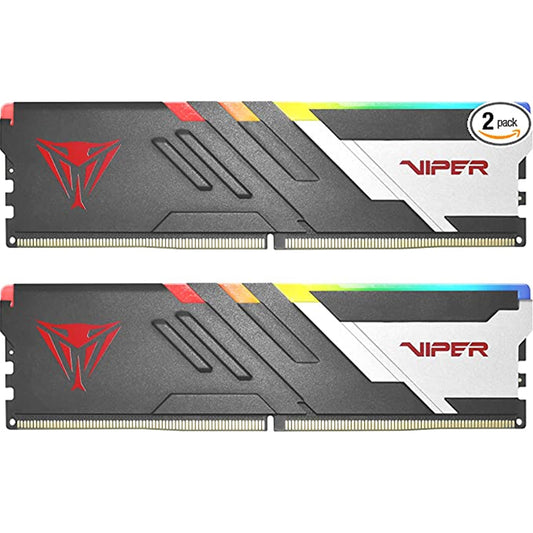 Patriot Viper Venom RGB PVVR532G620C40K 32GB (2x16GB) System Memory, 6200MHz, DDR5 Kit