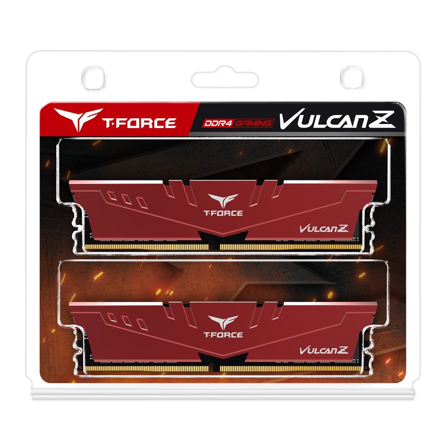 Team T-Force Vulcan Z 64GB Red Heatsink (2 x 32GB) DDR4 3200MHz DIMM System Memory