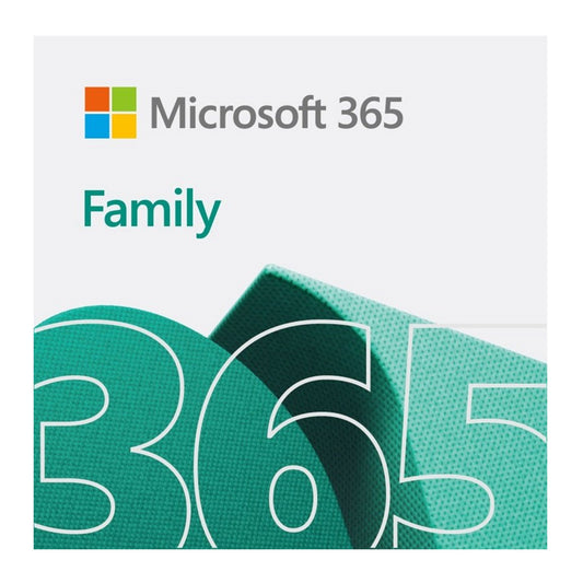 Microsoft 365 Family Medialess 2021 Latest Version - 1 Year Subscription 6 Users - Electronic Download ESD