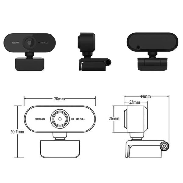 2K 1080P 720P 480P HD Webcam For Desktop Laptop Computer Mini USB Web Camera With Microphones Web Cam Cover For YouTube Skype - Image 6