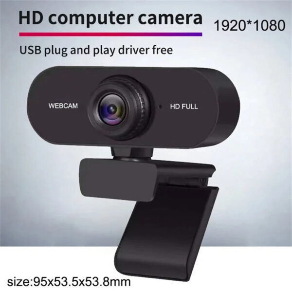 2K 1080P 720P 480P HD Webcam For Desktop Laptop Computer Mini USB Web Camera With Microphones Web Cam Cover For YouTube Skype - Image 2
