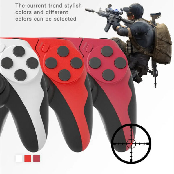 GAMINJA P48 Wireless Gamepad with Six Axis Gyroscope Game Controller For PS4 PS3 Console Wins 7 8 10 Dual Vibration PC Joystick - Image 3