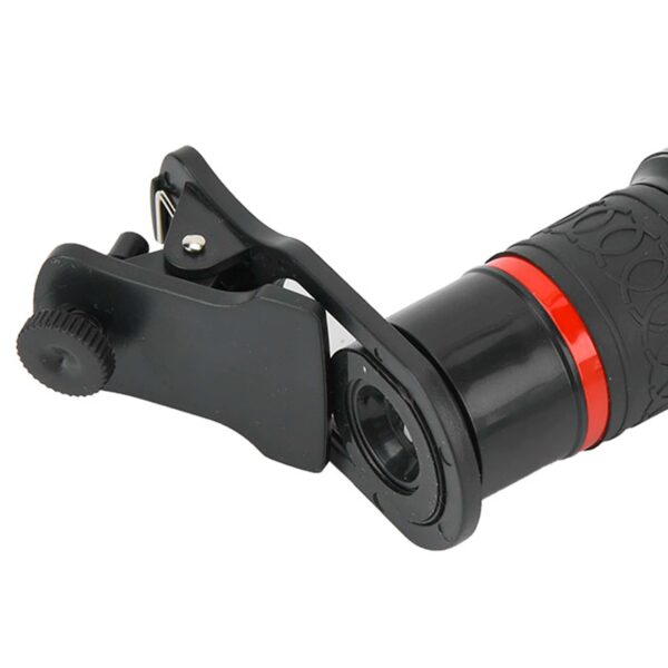 20X Long Focus Lens Long Focus Lens 20X Long Focus Zoom Telephoto Lens with Clip for Smart Phone Tablet PC Black Telephoto Lens - Image 3