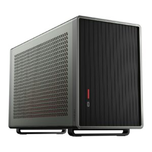 Antec Performance 1M Aventurine Mini-ITX Gaming Case with Aluminum Finish, PCIe 4.0 Riser Cable, USB 3.2 Gen2 Type-C, Tool-Free Side Panels, Solid Side Panel, SFX-L & SFX PSU Support