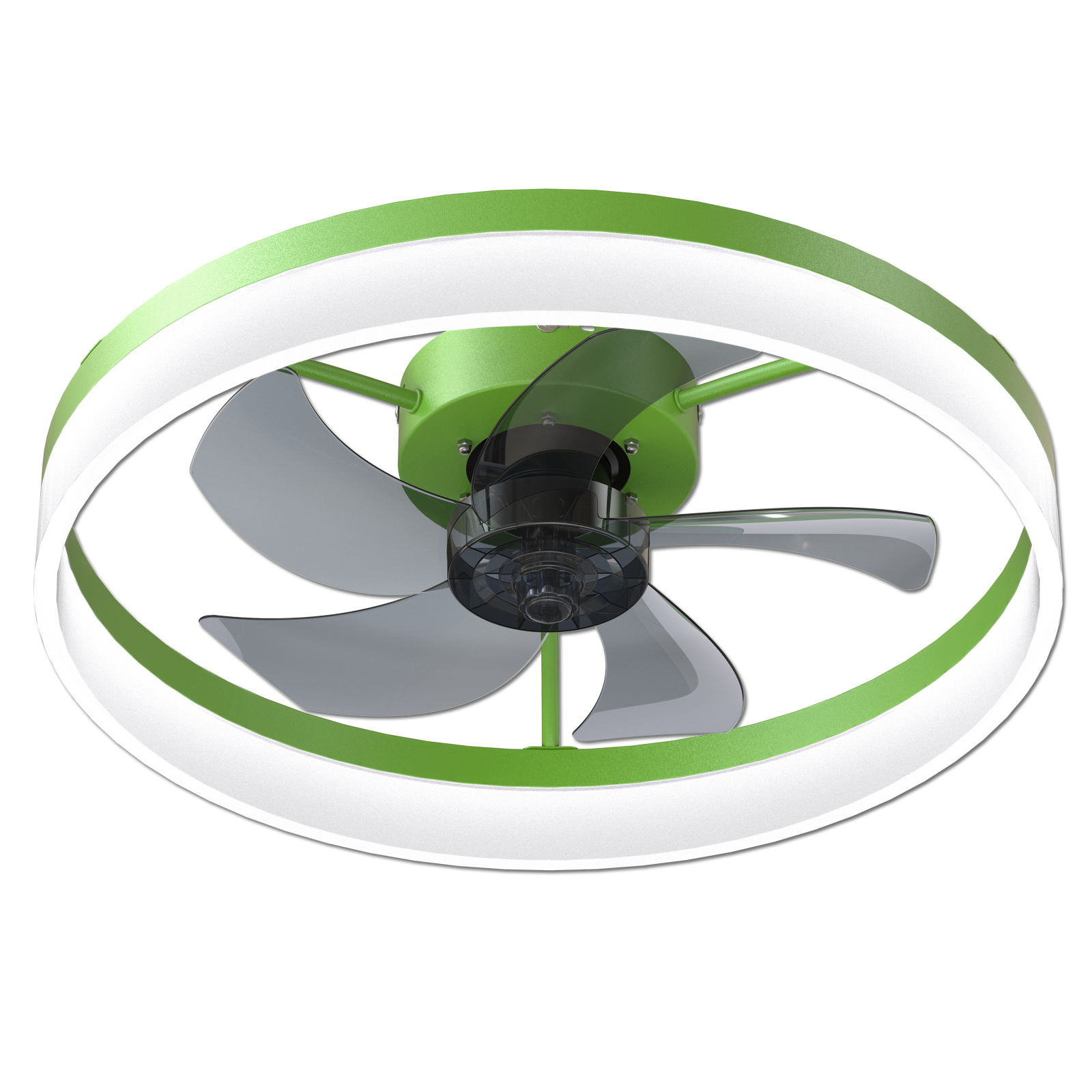 Ceiling Fans with Lights Dimmable LED Embedded installation of thin modern ceiling fans(Green) - Image 10