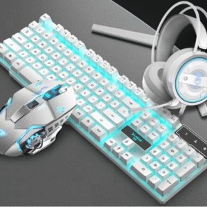 Keyboard Mouse Headset Glare Gaming Set
