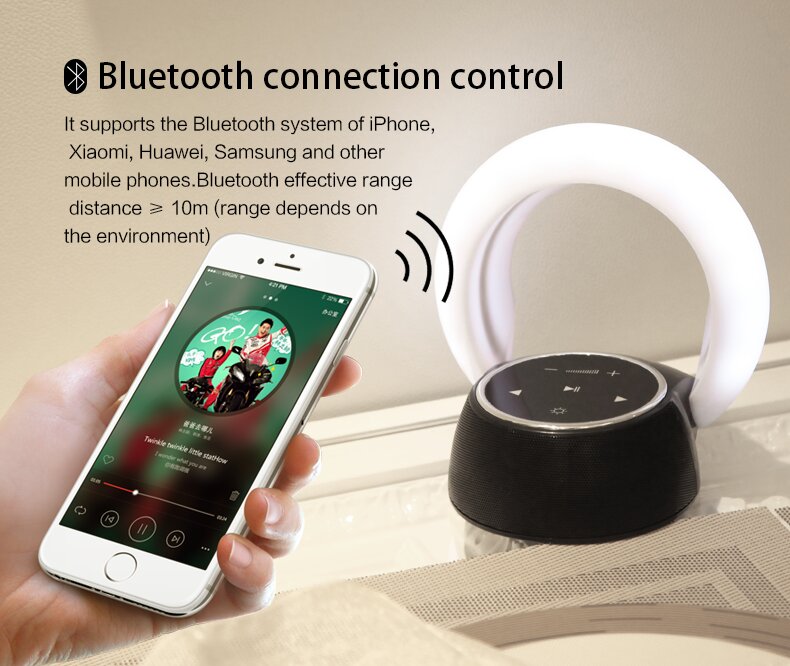Bluetooth speaker light creative portable intelligent small speaker subwoofer - Image 2