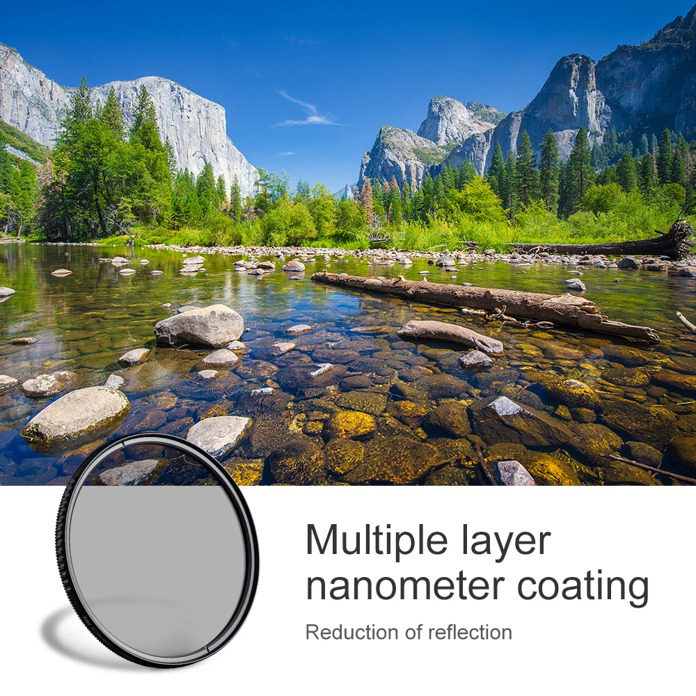 K&F CONCEPT CPL Camera Lens Filter Ultra Slim Optics Multi Coated Circular Polarizer 37mm 39mm 49mm 52mm 58mm 62mm 67mm 77mm - Image 4