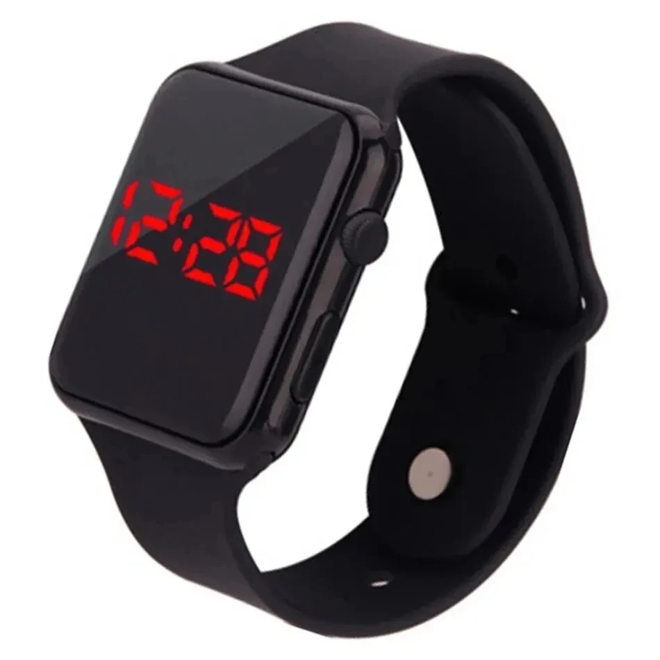 Simple Digital Watch for Men Women Fashion Sport LED Electronic Watch Black Silicone Wristband Casual Mens Watch Reloj Hombre - Image 3