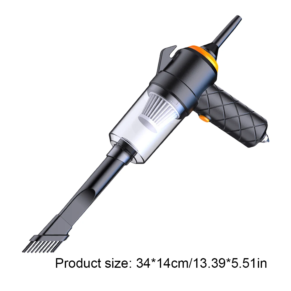 6 In 1 Car Vacuum Cleaner Type-C Rechargeable Blowing Suction Car Cleaner Electric Powerful Cleaner for Car Home Office Cleaning - Image 6