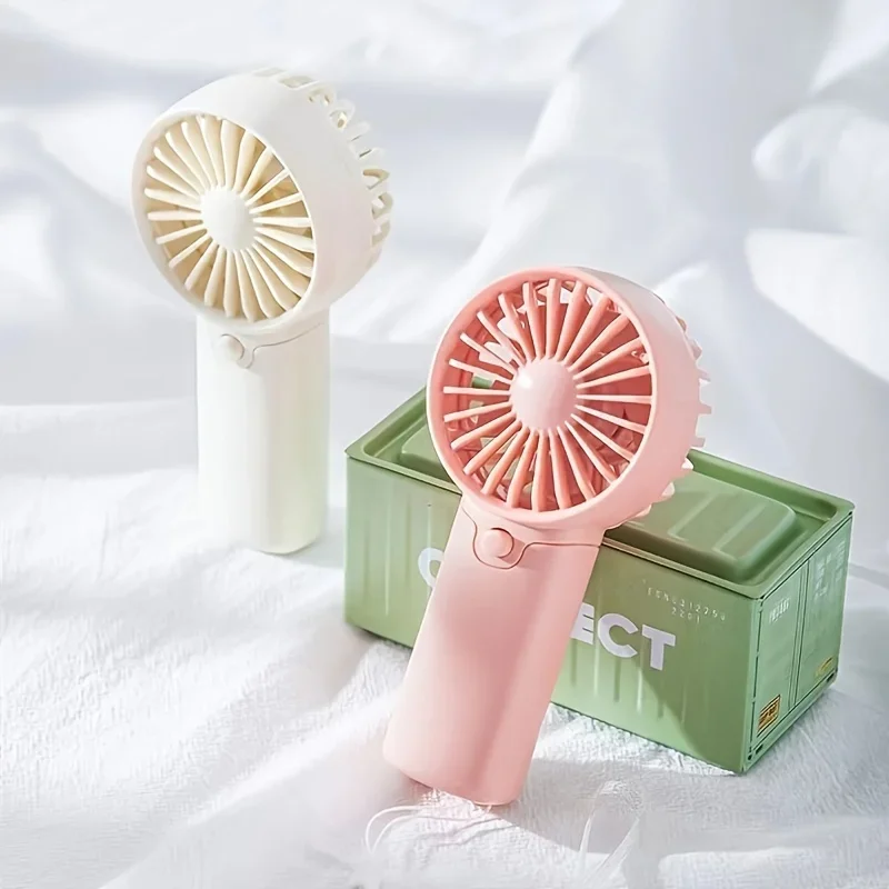Protable Mini Fan Convenient Creative Small Fan Handheld Pocket Hand-held Fan Lightweight Adjustable Cute Small Fa - Image 3