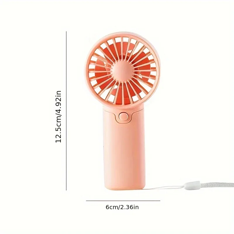 Protable Mini Fan Convenient Creative Small Fan Handheld Pocket Hand-held Fan Lightweight Adjustable Cute Small Fa - Image 7