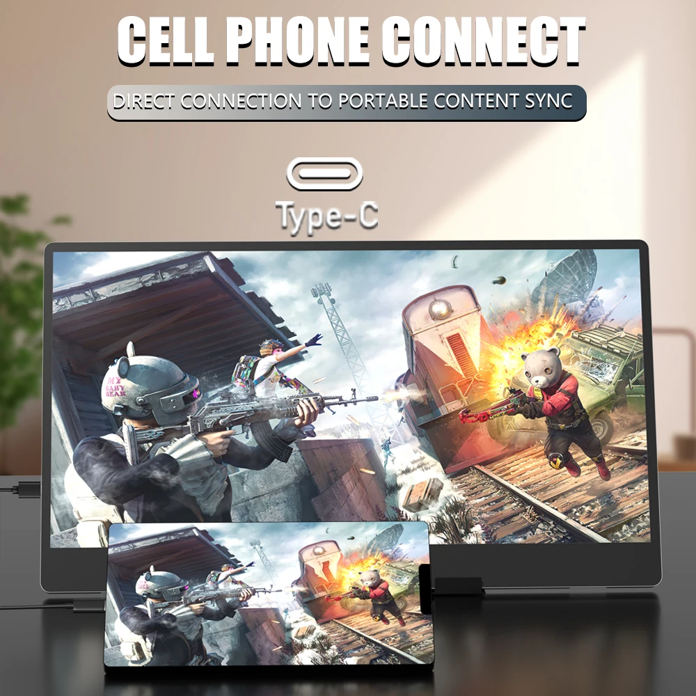 MUCAI N140-S36 Portable Display 14 Inch 60Hz Resolution 1366*768 TN Panel 250cd/㎡ Brightness 3ms Response Portable Monitor - Image 3