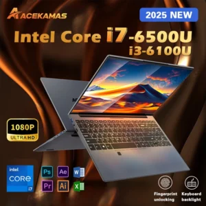 ACEKAMAS 15.6" Intel Core i7 6500U i3 6100U Laptop Computer Windows 11 Pro 16GB DDR4 1TB SSD Notebook PC Portable Laptops Gaming
