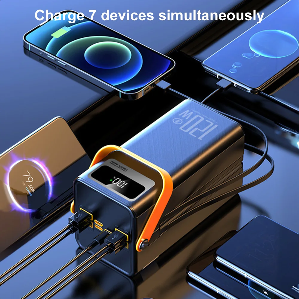 50000mAh Power Bank Portable Power with LED Display Fast Charging for Laptop MacBook Tablet Mobile Phone Travel - Image 2