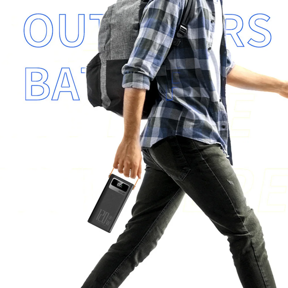 50000mAh Power Bank Portable Power with LED Display Fast Charging for Laptop MacBook Tablet Mobile Phone Travel - Image 5