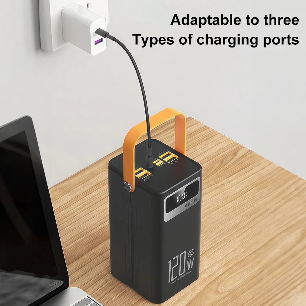 50000mAh Power Bank Portable Power with LED Display Fast Charging for Laptop MacBook Tablet Mobile Phone Travel - Image 4