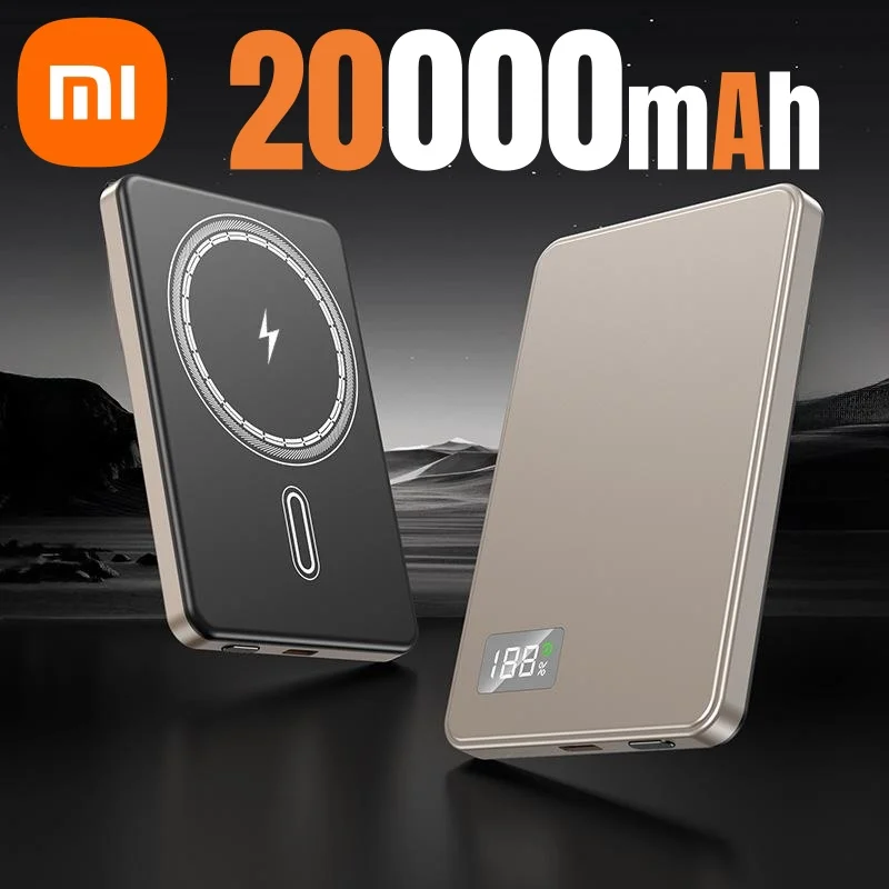 Xiaomi 500000mAh Portable Magnetic Wireless Power Bank PD22.5W Fast Charging External Battery for Magsafe For iPhone Samsung - Image 8