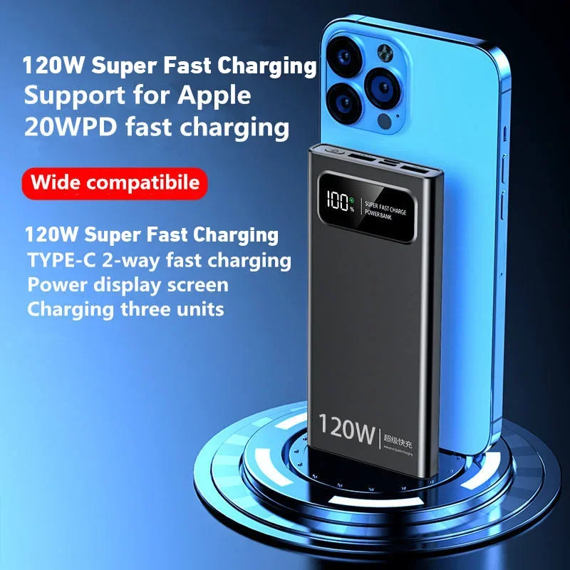 Xiaomi 500000mAh Power Bank 120W Super Fast Charging Battery High Capacity Digital Display Power Bank For iPhone Samsung Huawei - Image 4