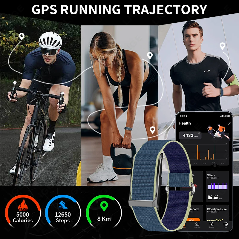 New Sport Fitness Tracker Smart Bracelet Heart Rate Blood Pressure Monitor Pedometer Call Reminder Smartwatch Band for Men Women - Image 3