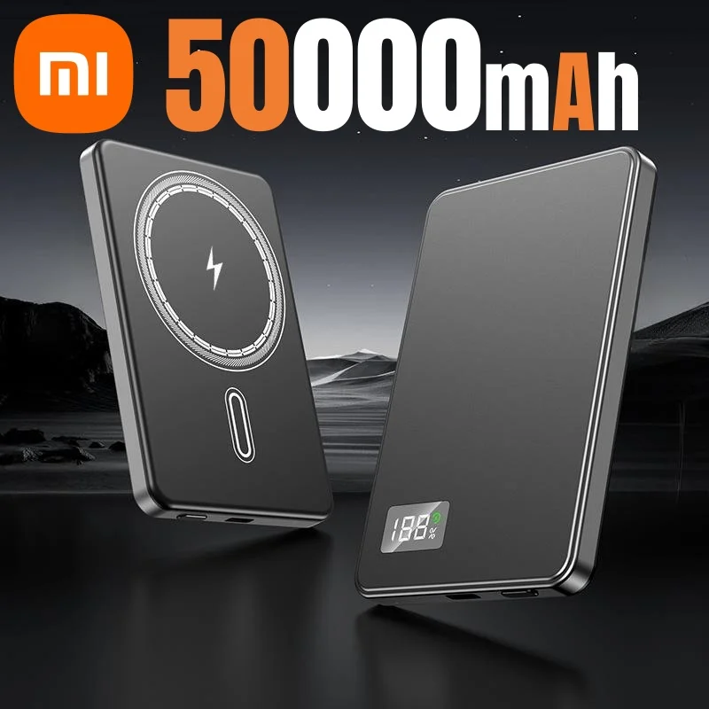 Xiaomi 500000mAh Portable Magnetic Wireless Power Bank PD22.5W Fast Charging External Battery for Magsafe For iPhone Samsung - Image 10