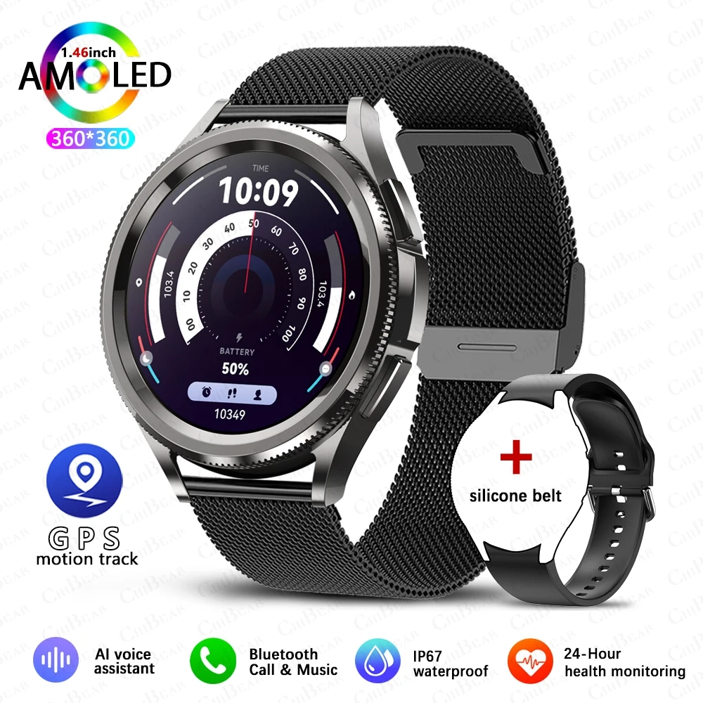 Watch 6 Classic Bluetooth Call Smart Watch Men GPS Outdoor Sports Fitness Model Health Heart Rate Monitor Smartwatch 2025 New - Image 12