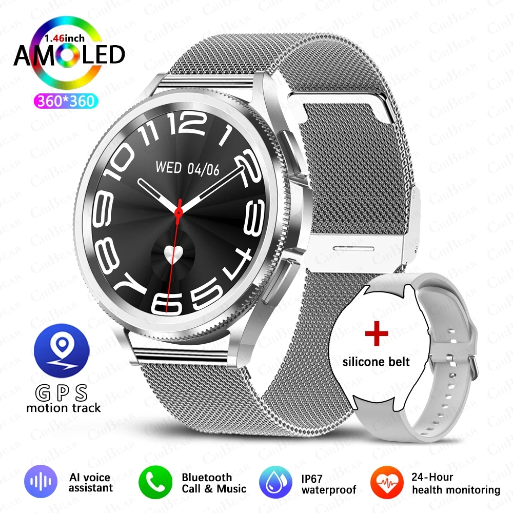 Watch 6 Classic Bluetooth Call Smart Watch Men GPS Outdoor Sports Fitness Model Health Heart Rate Monitor Smartwatch 2025 New - Image 9